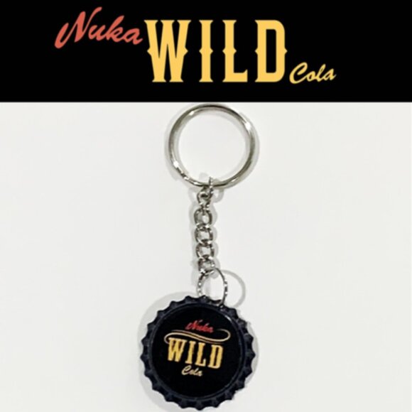 Fallout 4 Nuka Cola Wild Cap Keychain - 3.5inch Gaming Keychain - Picture 1 of 7